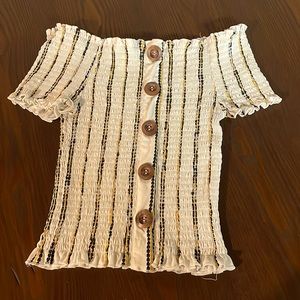 SOLD Off shoulder top